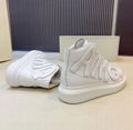 Alexander McQueen AMQ Hi-top Sneakers McQueen Men Leather Shoes 