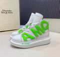 Alexander McQueen AMQ Hi-top Sneakers McQueen Men Leather Shoes 