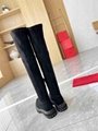           Garavani Rockstud Over The Knee Suede Boots Fashion Long Boots 6