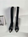 Alexander         Punk Leather Knee-High Boots         Metal Toe Boots  13