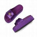         95 Satin Platform Sandal Purple Medusa Slides Slipper  1
