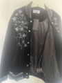 Yves Saint Laurent Beaded Jacket YSL Velour embellished Crystal Stars Bomber 