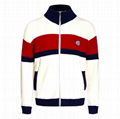 Gucci Cotton Bomber With Monogram Patch Gucci Zip Up Striped Knit Jackets 