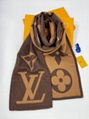 Louis Vuitton Chale Monogram cashmere scarf LV Wool scarf 