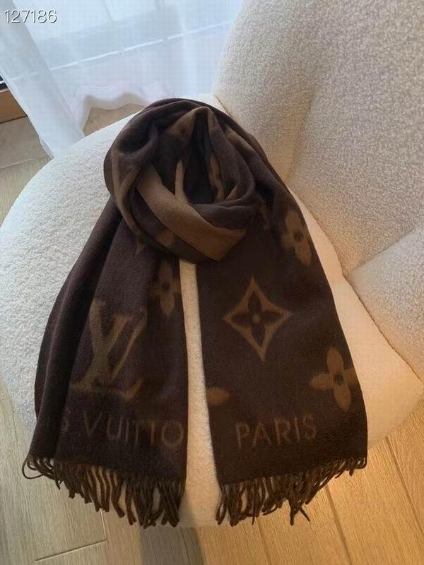               Escharpe Gradient Muffler Cashmere Brown Beige     en scarf 2