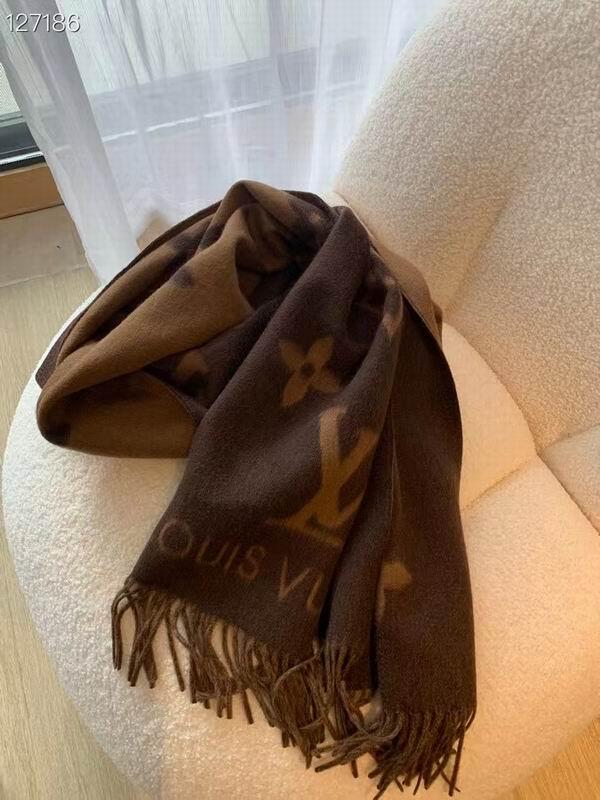               Escharpe Gradient Muffler Cashmere Brown Beige     en scarf 4