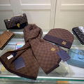 Louis Vuitton Hat and scarf sets LV Wool Scarf LV Men Beanie