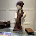 Louis Vuitton Hat and scarf sets LV Wool Scarf LV Men Beanie