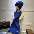 Louis Vuitton Hat and scarf sets LV Wool Scarf LV Men Beanie