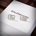 Balenciaga BB 2.0 XS Earrings in gold brass and rhinestones Women Big earrings 