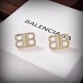 Balenciaga BB 2.0 XS Earrings in gold brass and rhinestones Women Big earrings 