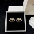 BALENCIAGA BB S LOGO EARRINGS BALENCIAGA SILVER BB MOTIF EARRINGS