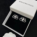 BALENCIAGA BB S LOGO EARRINGS BALENCIAGA SILVER BB MOTIF EARRINGS