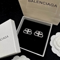 BALENCIAGA BB S LOGO EARRINGS BALENCIAGA SILVER BB MOTIF EARRINGS