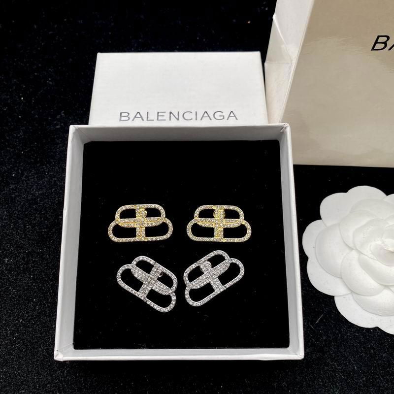            BB S LOGO EARRINGS            SILVER BB MOTIF EARRINGS 3