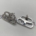 BALENCIAGA BB S LOGO EARRINGS BALENCIAGA SILVER BB MOTIF EARRINGS