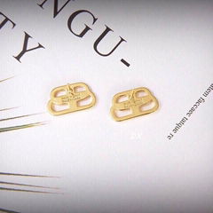 BB XS LOGO Earrings Women's Bb Small Stud Earrings In Gold