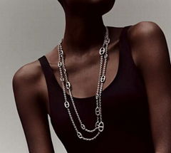        Farandole long necklace 160 Women Long sterling silver Chain necklace 