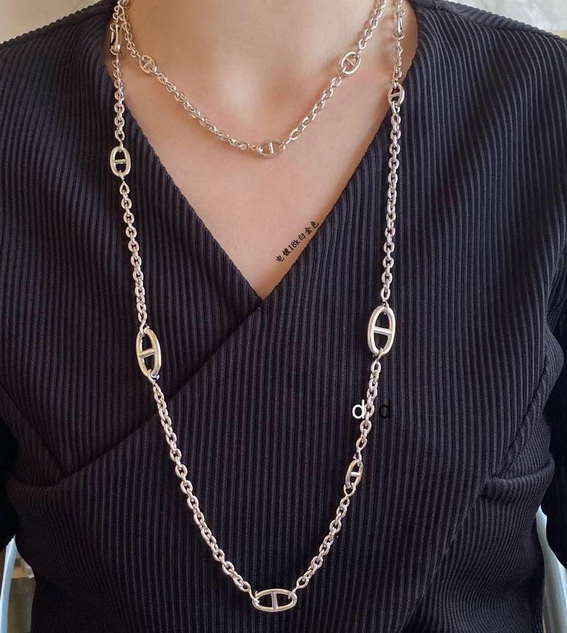        Farandole long necklace 160 Women Long sterling silver Chain necklace  3