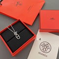 Hermes Chaine d'ancre necklace large model in sterling silver Chain necklaces 