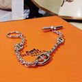 Hermes Chaine d'ancre bracelet medium model Hermes chain bracelet 