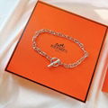 Hermes Chaine d'ancre bracelet medium model Hermes chain bracelet 