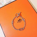 Hermes Chaine d'ancre bracelet medium model Hermes chain bracelet 