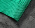                Intrecciato effect V-neck Sweater In Green Men cotton sweaters 10