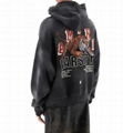 Amiri hoodie with vintage tiger print men cotton sweatshirt hoody 5