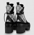 Louis Vuitton Laureate Platform Desert Boot LV Monogram Denim calfskin trim