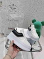        BLOCK SNEAKERS WITH WEDGE OUTSOLE IN CALFSKIN OPTIC WHITE BLACK 11