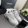 Chanel Nylon Lambskin Suede Calfskin CC Sneakers Multicolour CC Logo Suede Shoes