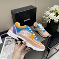        Nylon Lambskin Suede Calfskin CC Sneakers Multicolour CC Logo Suede Shoes