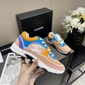 Chanel Nylon Lambskin Suede Calfskin CC Sneakers Multicolour CC Logo Suede Shoes