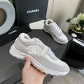 Chanel Low Top CC Purple Blue Sneaker CC logo Shoes 