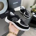 Chanel Low Top CC Purple Blue Sneaker CC logo Shoes 