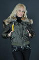             Gobi Bomber Snow Coat Women PJS Warm Fur Zip Up Hooded Bomber Jacket 5
