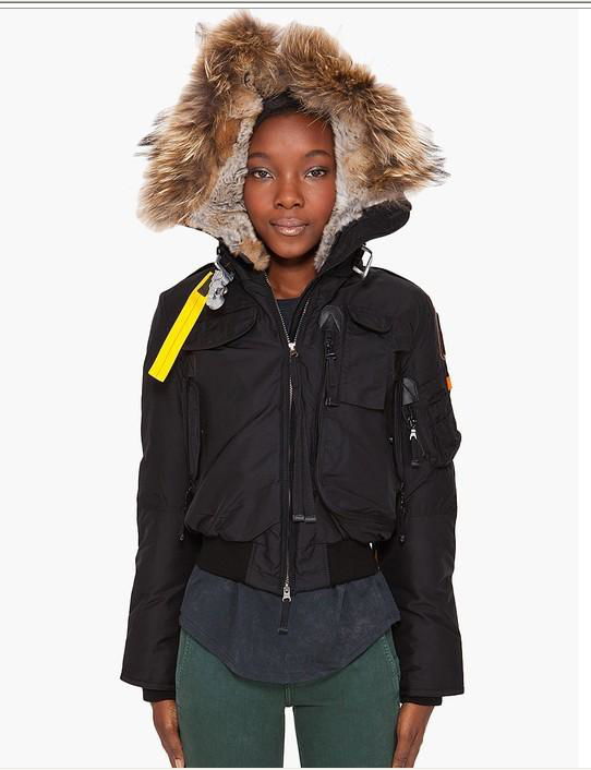             Gobi Bomber Snow Coat Women PJS Warm Fur Zip Up Hooded Bomber Jacket 2
