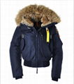 Parajumpers Gobi Bomber Snow Coat Women PJS Warm Fur Zip Up Hooded Bomber Jacket