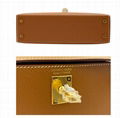 Hermes Kelly Mini II Sellier Gold Epsom Handbag Women Fashion Totes 