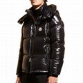 Moncler Men’s Montbeliard Triple Exposed Men Shiny Nylon Down Jacket