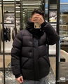 Moncler Men's Madeira Bicolor Logo Puffer Jacket Black Madeira Short Down Jacket