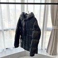         Black Dougnac Jacket Long Sleeve Quilted Nylon Down Filled Jacket  2