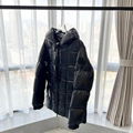 Moncler Black Dougnac Jacket Long Sleeve Quilted Nylon Down Filled Jacket 