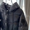         Black Dougnac Jacket Long Sleeve Quilted Nylon Down Filled Jacket  8