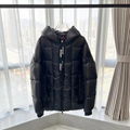         Black Dougnac Jacket Long Sleeve Quilted Nylon Down Filled Jacket  1