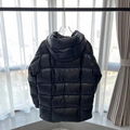 Moncler Black Dougnac Jacket Long Sleeve Quilted Nylon Down Filled Jacket 