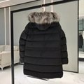         Aphroti Long Down Jacket Women Quilted Nylon Down Jacket with Fur hoodie 2