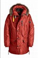 Parajumpers Men Kodiak Masterpiece Parka Jacket Pjs Long Parka Coats Red