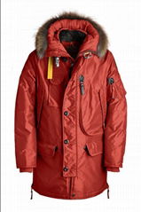             Men Kodiak Masterpiece Parka Jacket Pjs Long Parka Coats Red